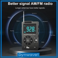 [Dynwave1] AM FM Radio Performance AM/FM/MP3 Digital Radio Portable Radio for Indoor Office Travel Home Senior