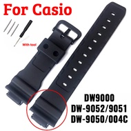 Rubber Watch Strap for Casio G-shock DW-9052/9051/9050/004C DW9000 Silicone Watch Band 16mm 26mm Wat