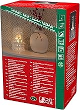 Konstsmide 3281-210 LED Wooden Silhouette "Reindeer and Trees Under Glass Dome" 6H Timer 6 Warm Whit