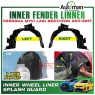 Fender Inner Liner Perodua Myvi Lagi Best Icon 2011 - 2017 Mudguard Cover Daun Pisang Replacement Pa