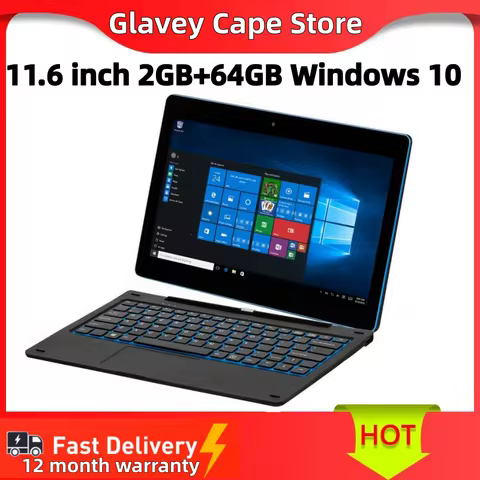 Hot Sales 11.6'' Windows 10 Tablet PC 2GB DDR+64GB 2 in1 Docking Keyboard G12 Z8350 CPU 1366*768 IPS