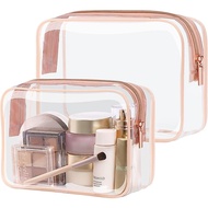 PACKISM TSA Approved Toiletry Bag 2 Pack - 1 Medium TSA Quart Carry-On & 1 Large for Checked Luggage