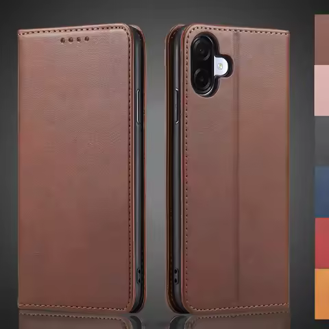 Magnetic attraction Leather Case for Samsung Galaxy A07 A08 4G 5G Holster Flip Cover Case Wallet Pho