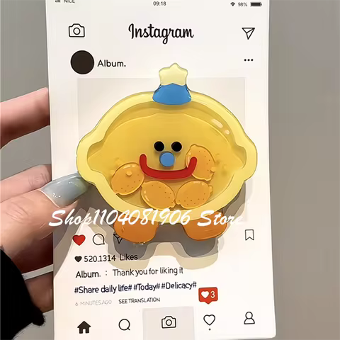 Korea Cute Shake Lemon Phone Grip Tok Griptok Bracket for IPhone Samsung Phone Accessories Phone Hol