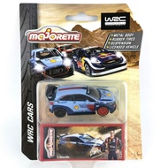 Majorette รถ WRC 1:64 CITROEN C3 FORD FIESTA HYUNDAI I20โปโล R ของเล่นเหล็กหล่อสำหรับโมเดลรถยนต์ของข