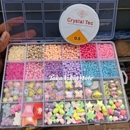 ! BEAD BEAD SET COMPLETE BOX SAND SEQUIN FREE ELASTIC STRING