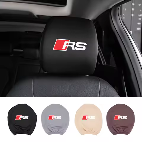 Car Headrest Cover Soft Seat Headrest Protective Cover For Audi RS5 RS6 RS7 S7 S8 QS5 S3 S4 A1 A3 A4