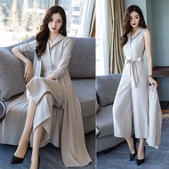 2019 autumn clothing new women s jumpsuit set korean style high-waisted slim jumpsuit strap spring a