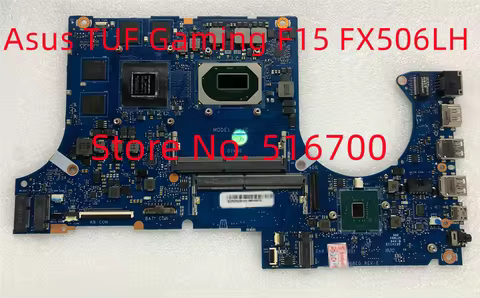 For Asus TUF Gaming F15 FX506LH DABKXDMB8E0 Laptop Motherboardor W/ I5-10300H GTX1650 GTX1650TI all