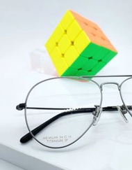 (特價品)文青眼鏡 鈦金屬 Titanium IP 幼框/大鏡框