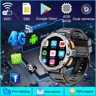 4G LTE Network 1.54inch 4GB + 64GB Smartwatch HD Dual Camera WIFI Bluetooth GPS NFC 800mAh Battery Android Men Women Smart Watch