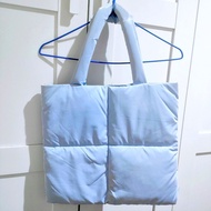 🩵 3CE 奶藍色羽絨單肩包手袋tote bag
