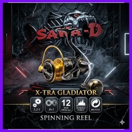 SAWA-D GLADIATOR X-TRA SW Spinning Reel•Stainless Steel Ball Bearing 6+1•Max Drag 12/18kg•Full Metal