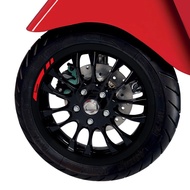 Wheel Reflective Sticker Rim Decals Kit For Vespa GTS GTV 250 300 Sprint 50 150