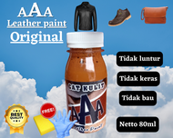 (COD)cat kulit warna tan isi 80 mlcat kulit permanen untuk cat jaket kulitcat tas kulitcat sepatu ku