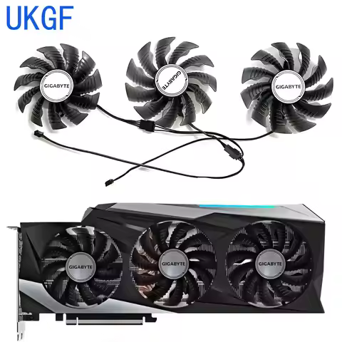 UKGF Brand new 82MM 87MM 4PIN T129215SU PLA09215S12H GPU fan suitable for Gigabyte RTX 3070TI RTX 30