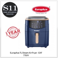 EuropAce 7L Steam Air Fryer - EAF 7701Y + 1 year EUROPACE Warranty