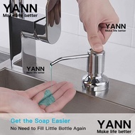 YANN1 Soap Dispenser Bathroom Countertop Water Pump Detergent Stainless Steel Lotion Dispenser