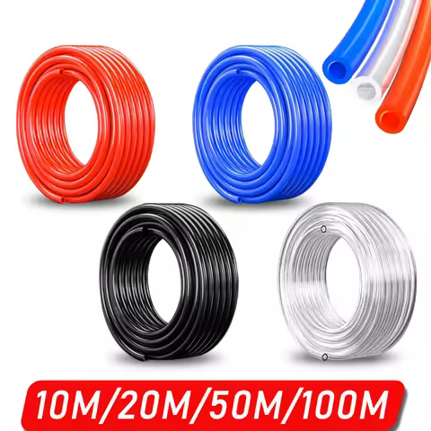 10M/20M/50M/100M Pneumatic Air Hose Plastic Tube 4mm 6mm 8mm 10mm 12mm Pipe Line Air Hose Polyuretha