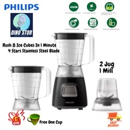 [Free Gift] Philips Daily Collection Blender With Additional Jar (HR2059/90) [Ready Stock]
