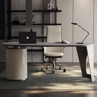 【SG Sellers】Rock Slab Desk Home Bedroom Study Designer Premium Feel Desk Modern Light Luxury Computer Desk