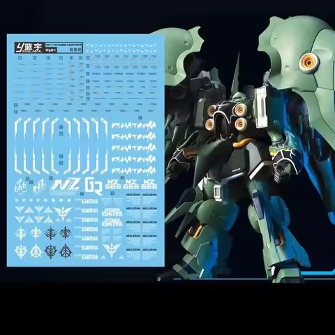 Model Decals HG01 for HGUC 1/144 NEO Kshatriya NZ-666 Water Stickers Assembly Model Building Tools D