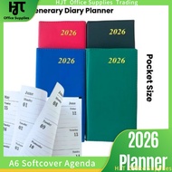 2026 Diary Planner Weekly Agenda A6 Pocket Size Softcover Planner
