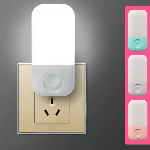 Cute Mini LED Night Light LED Dimmer Baby Nursing Eye Sleep Light Bedroom Sleep Light Plug-in LED En