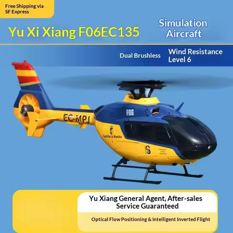 Yu Xiang F06 EC135 6 Channel RC Helicopter Scale Model Dual Brushless 3D Stunt Optical Flow Position
