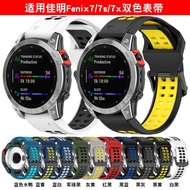 For Garmin Fenix 7X 7 7S Pro 6X 6 6S 5X 5 5S Quick fit strap double color deisgn 2022 new smart watch band straps