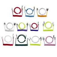 Aviator Keyboard Connector Spiral Paracord Sleeve USB Wire for