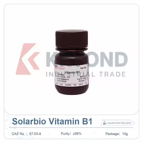 Solarbio Thiamine V8020 CAS 67-03-8 99 Percent Biochemical Reagent for Laboratory Research Testing L