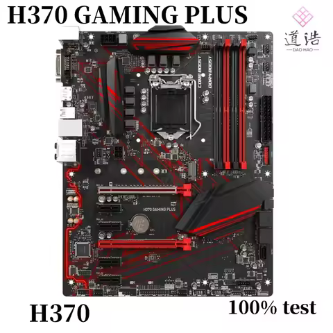 H370 Motherboard For H370 GAMING PLUS 64GB LGA 1151 DDR4 M.2 ATX Motherboard 100% Tested Fully Work