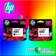 【READY STOCK)】HP 680 BLACK INK / TRI COLOR COLOUR INK CARTRIDGE ORIGINAL HP680 NEW TECH