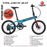 Pacific veloce 6.0 sepeda lipat folding bike PACIFIC 20 inc VELOCE 6.0