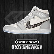 Dior x Air Jordan 1 high og white gray AJ1 AJ (Original quality 100%) CN8607-002 Nike sneakers woman man shoes.