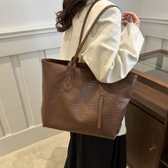 Large Capacity Woven Bag for Women Retro Versatile Shoulder Underarm Bag Korean Version Tote Bag Cas