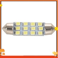 42mm 12 SMD 3528 LED White Car Interior c5w Dome Festoon Bulb Light Lamp DC 12V