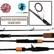 NINJA - SANTEC CAPRICORN SPINNING/CASTING BASS FISHING ROD SPINNING ROD CASTING ROD UL ROD READY STO