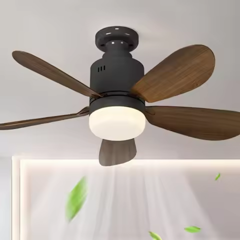Modern LED E27 Fan Light Detachable Fan Blade Hall Bedroom Remote Control Commercial Lighting Ceilin
