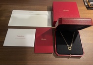 Cartier 卡地亞小圓餅金色頸鏈
