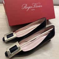Roger Vivier 淡金色長方扣高踭鞋