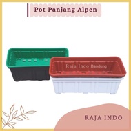 Ready Stock Pot Bunga Panjang Alpen 50 Pot Panjang Pot Bunga Segi
