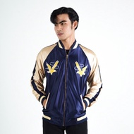 jaket sukajan - eagle japan murayama satin - navy l