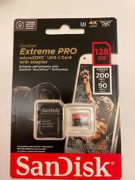 SANDISK EXTREME PRO MICROSDXC UHS-I CARD 128GB SPEEDS   UP TO 200MB/s
