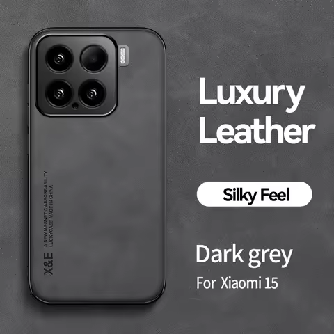 Magnetic Leather Case For Xiaomi 15 Pro Xiaomi15 Xiaomi15Pro 5G Shockproof Silicone Soft Case Cover