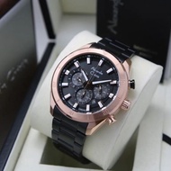 Jam Tangan Pria Alexandre Christie Strap Rantai 6672 Original