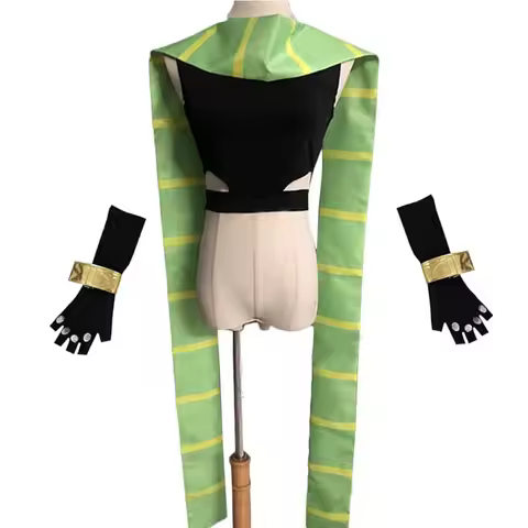 Anime-Joestar Joseph Jonathan Cosplay Costume Gloves And Scarf Adult Halloween Suit Customized