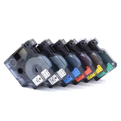 Labels 6PCS 45013 45010 45018 45016 45019 45022 Compatible Dymo D1 Label Cartridge for Dymo LabelMan