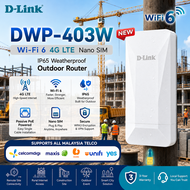 D-Link DWP-403W WiFi 6 Outdoor 4G LTE SIM Router | Unlimited SIM Support | IP65 Waterproof | PoE | A